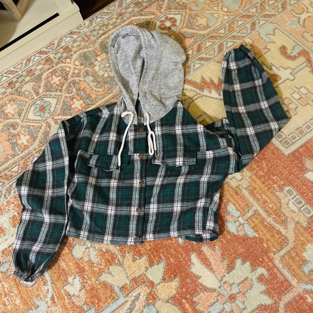 Cropped shacket
